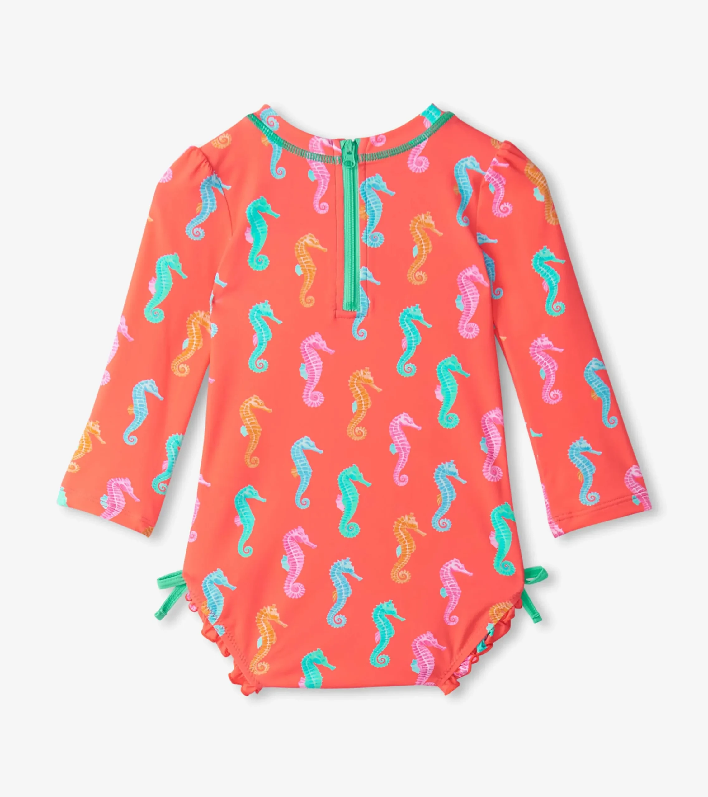 Hatley Baby Girls Painted Sea Rashguard Swimsuit
