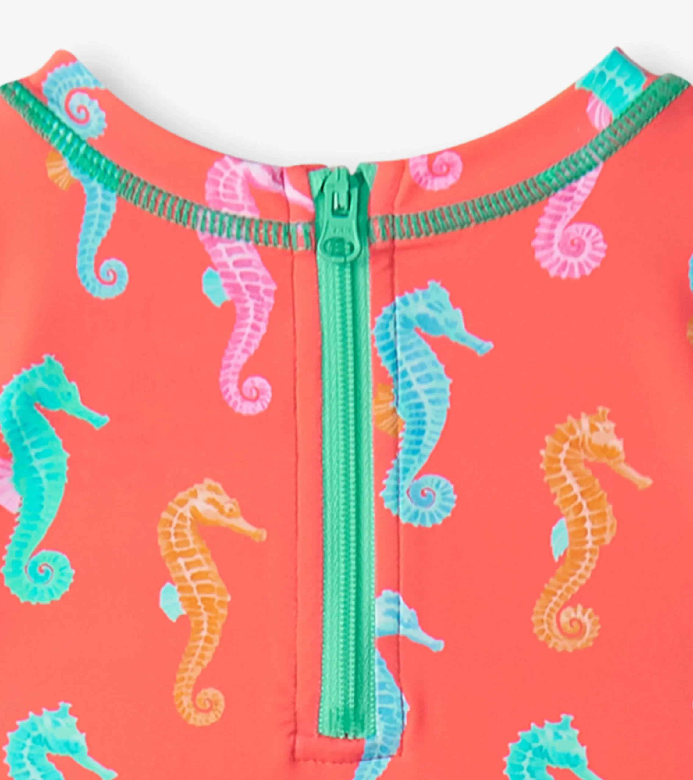 Hatley Baby Girls Painted Sea Rashguard Swimsuit