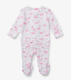 Sale Hatley Baby Girls Pink Starry Night Footed Sleeper