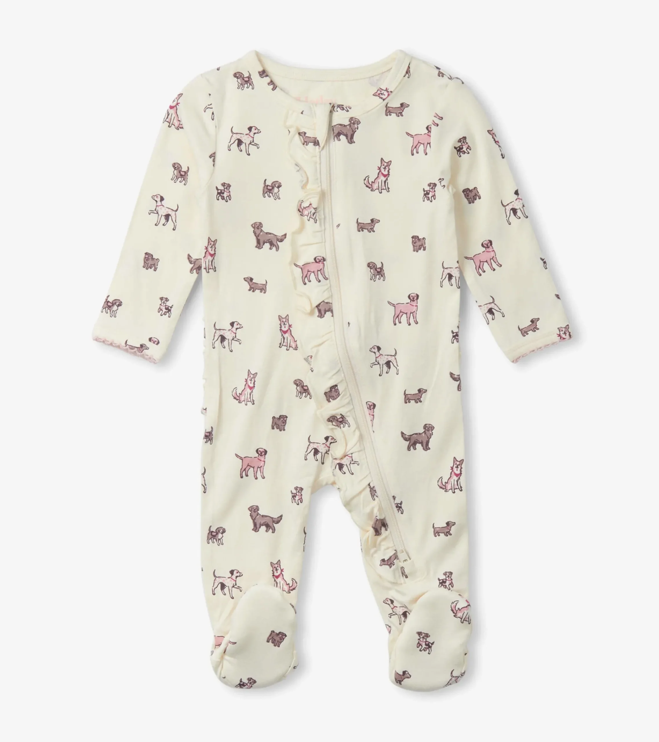 Online Hatley Baby Girls Playful Puppies Footed Sleeper