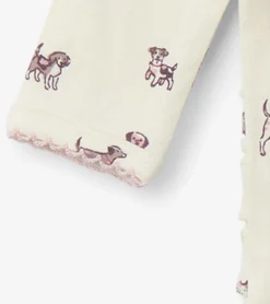 Online Hatley Baby Girls Playful Puppies Footed Sleeper