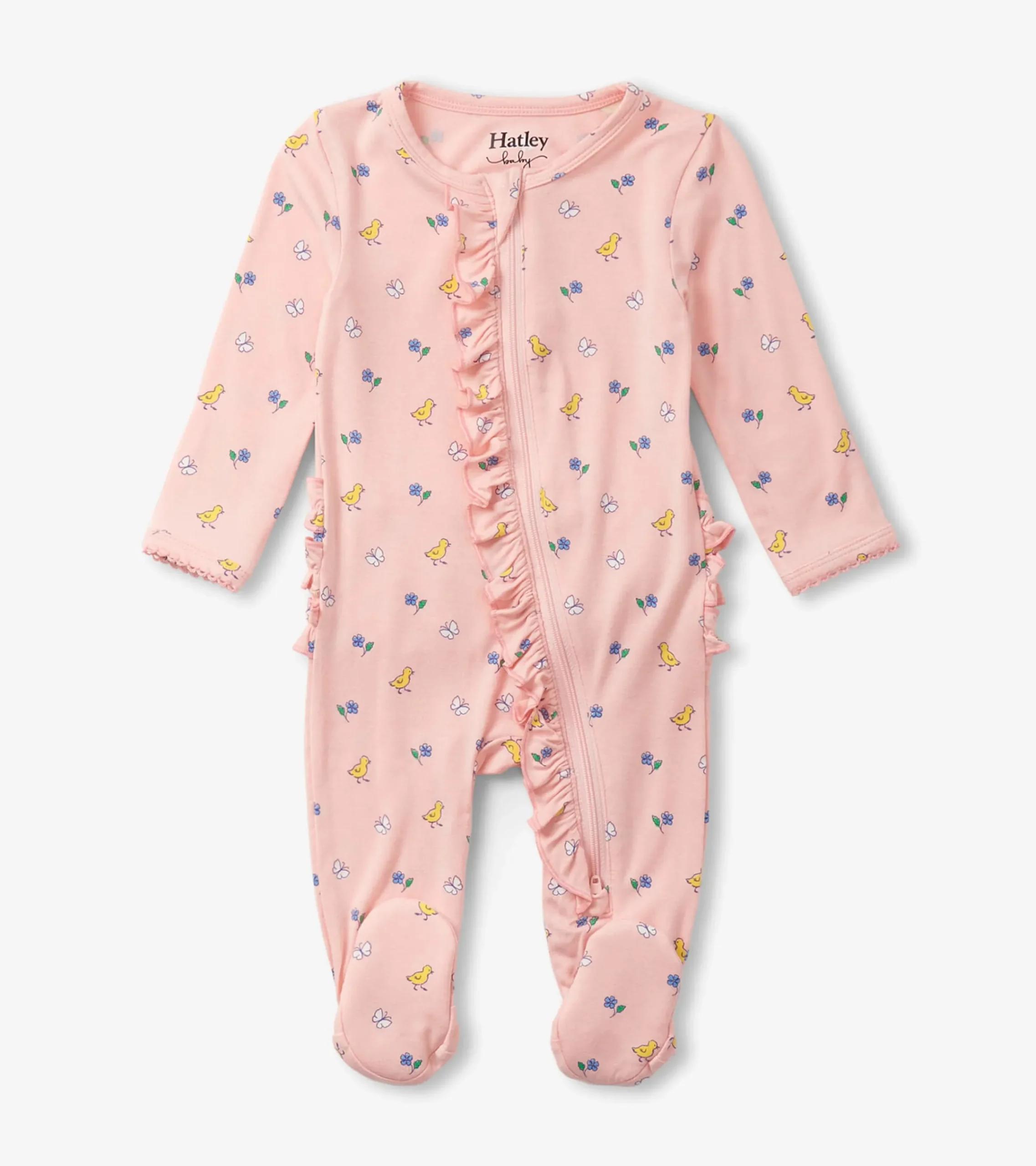 Best Hatley Baby Girls Springtime Ruffle Footed Sleeper