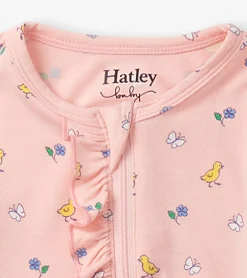 Best Hatley Baby Girls Springtime Ruffle Footed Sleeper