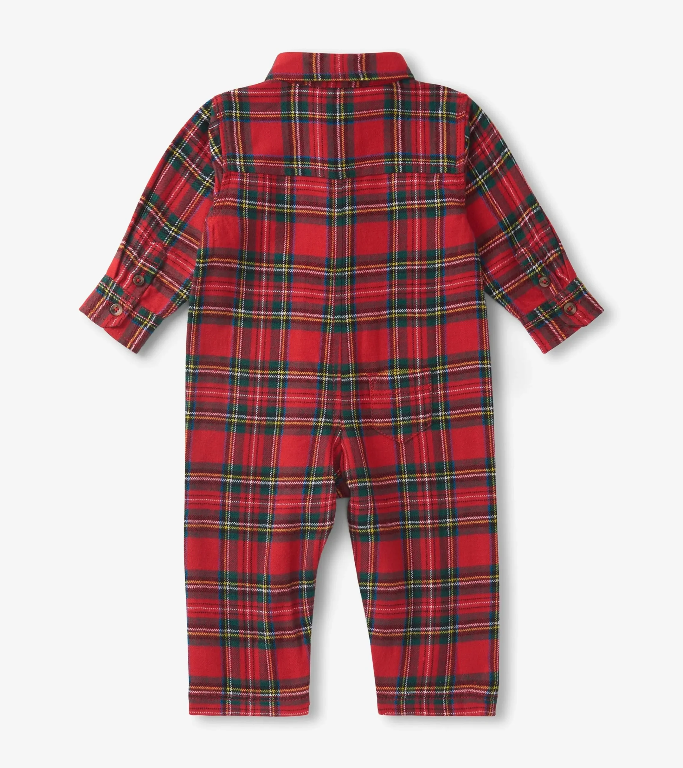 Outlet Hatley Baby Red Plaid Button Down Romper