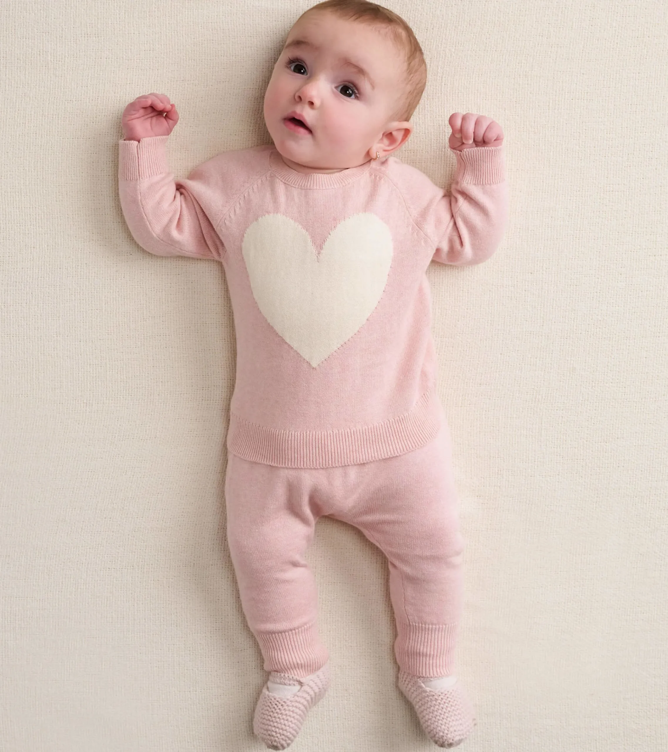 Clearance Hatley Baby Rose Melange Pull On Sweater Pants