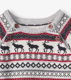 Best Hatley Baby Stag Fairisle Sweater Onesie