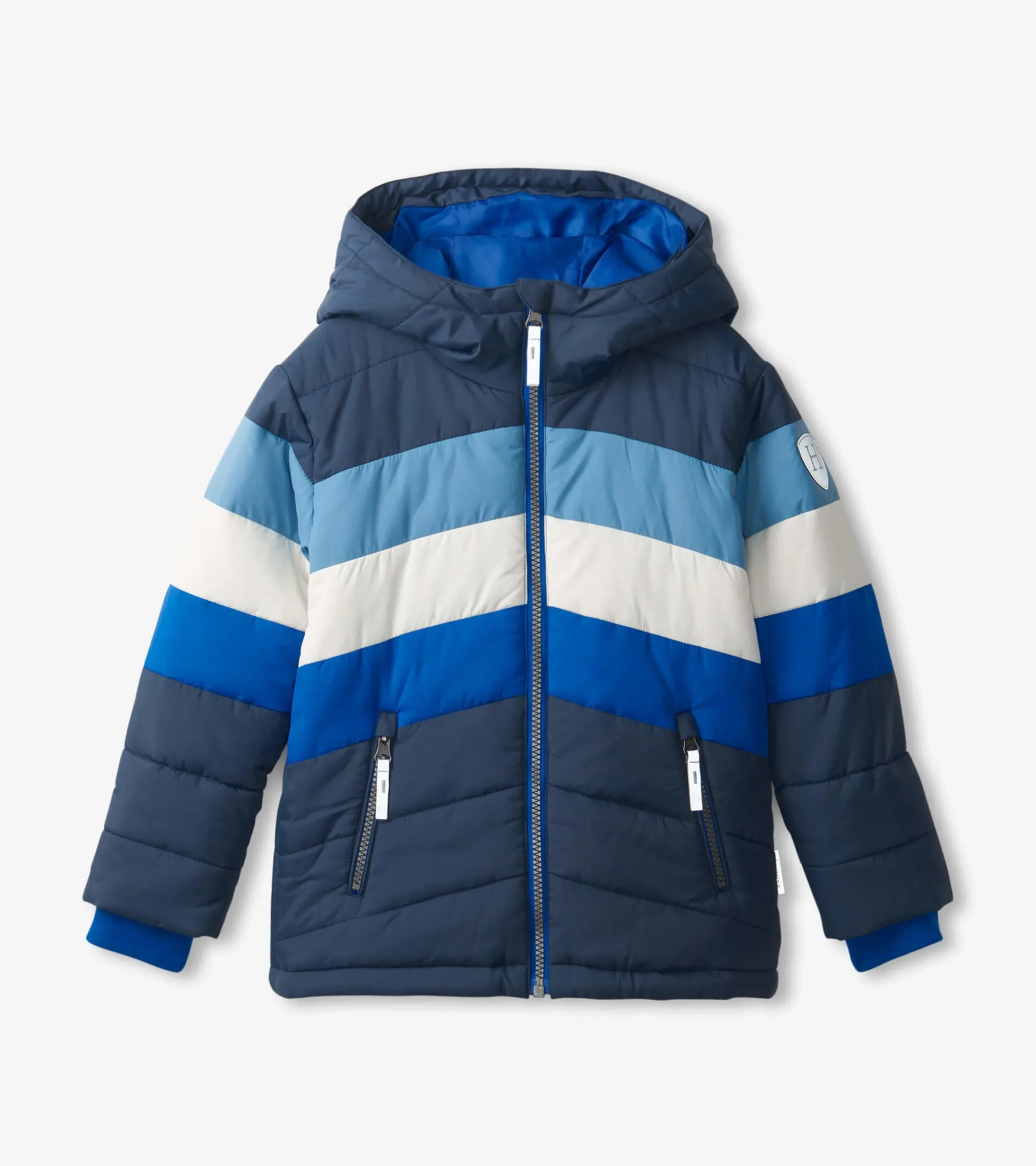 Discount Hatley Black & Blue Kids Puffer Jacket