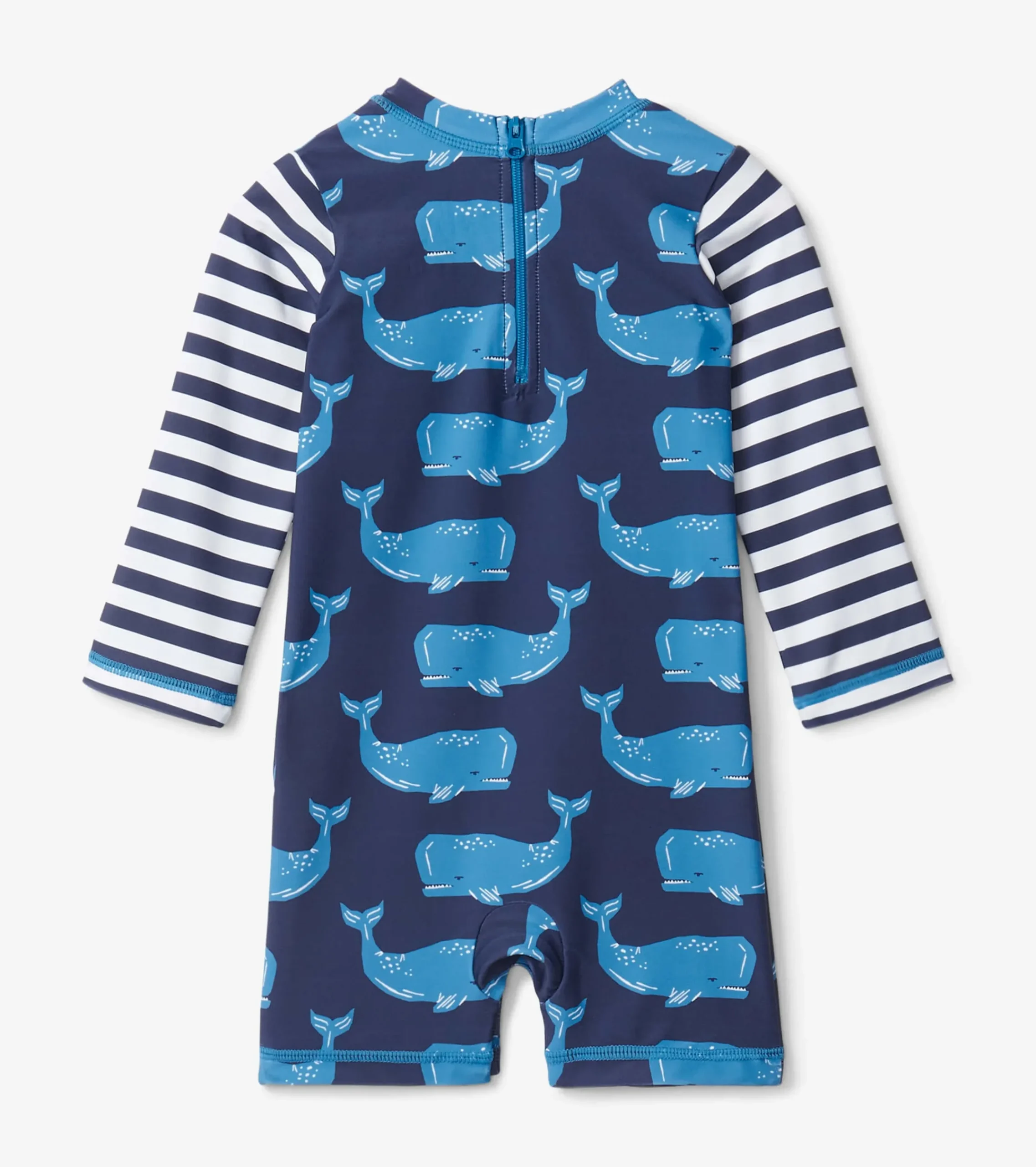 Online Hatley Block Whales Baby One-Piece Rashguard