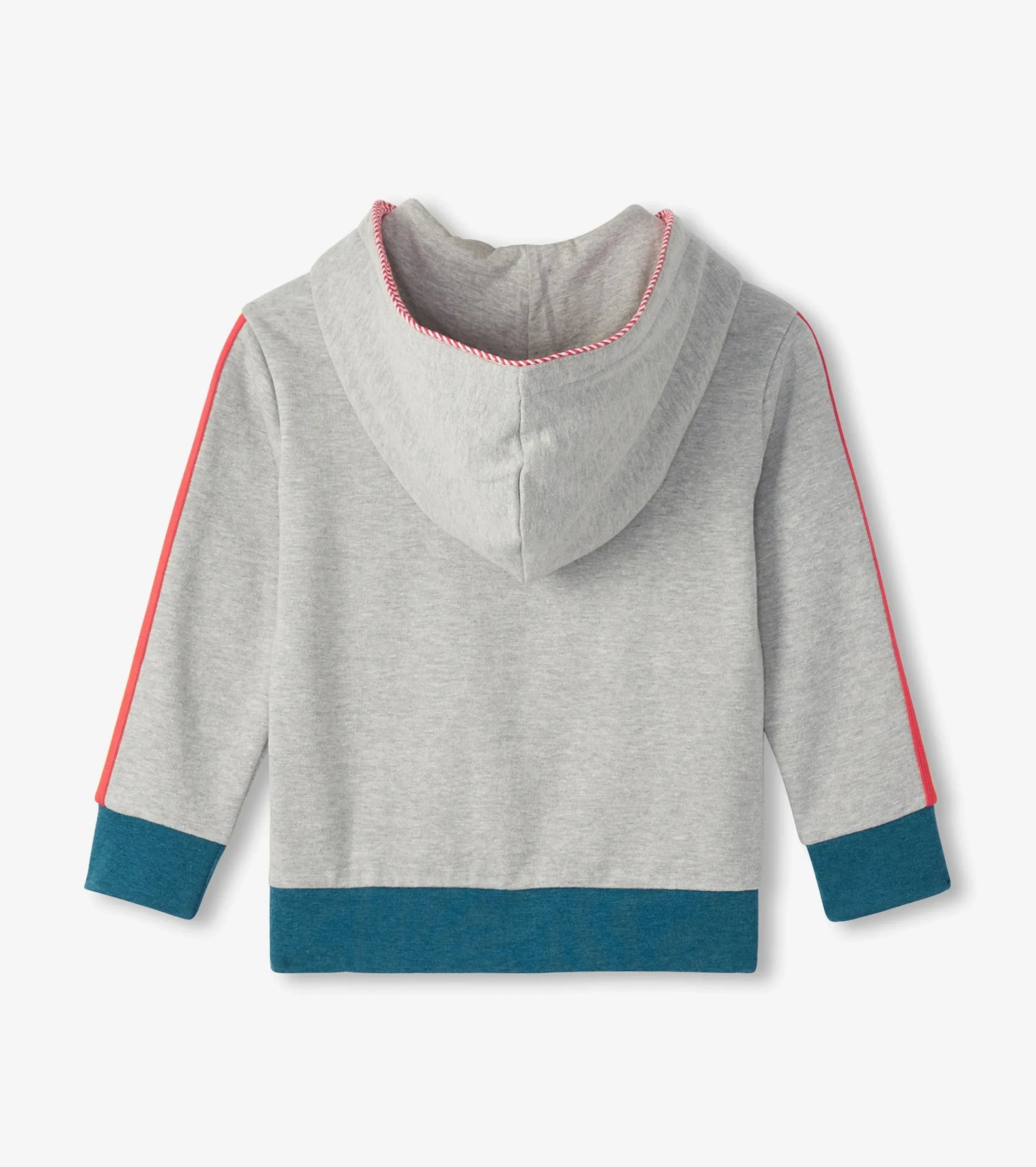 New Hatley Boys Athletic Grey Zip-Up Hoodie
