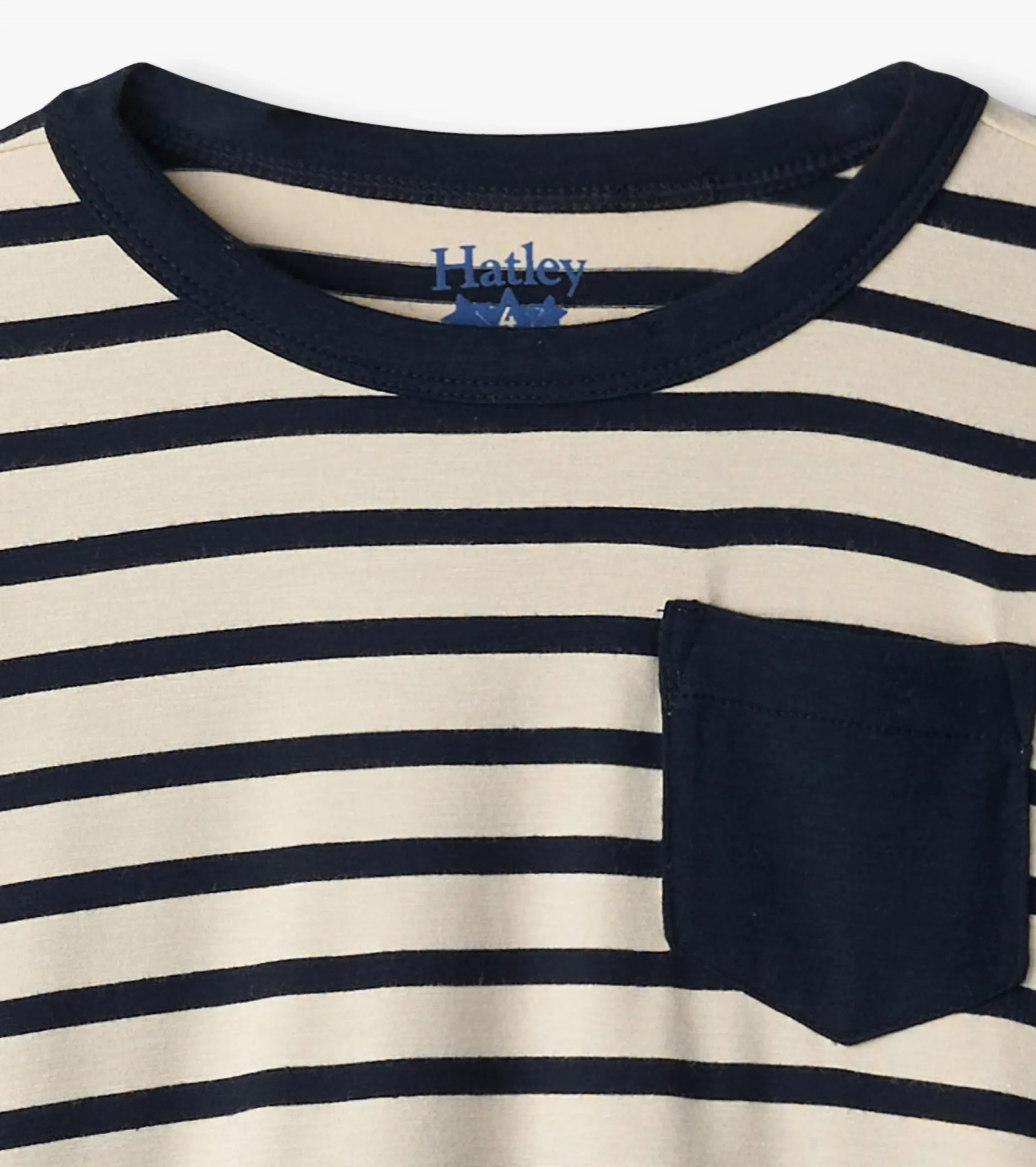 Online Hatley Boys Black & Cream Long Sleeve Bamboo T-Shirt
