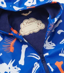 Clearance Hatley Boys Dino Fossils Colour Changing Zip-Up Rain Jacket