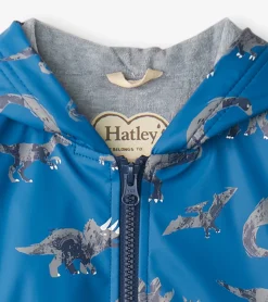 New Hatley Boys Dinosaur Zip-Up Rain Jacket