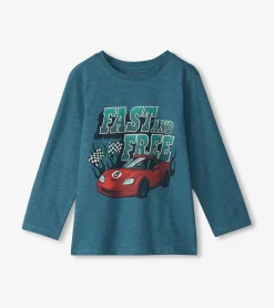 Clearance Hatley Boys Fast & Free Long Sleeve T-Shirt
