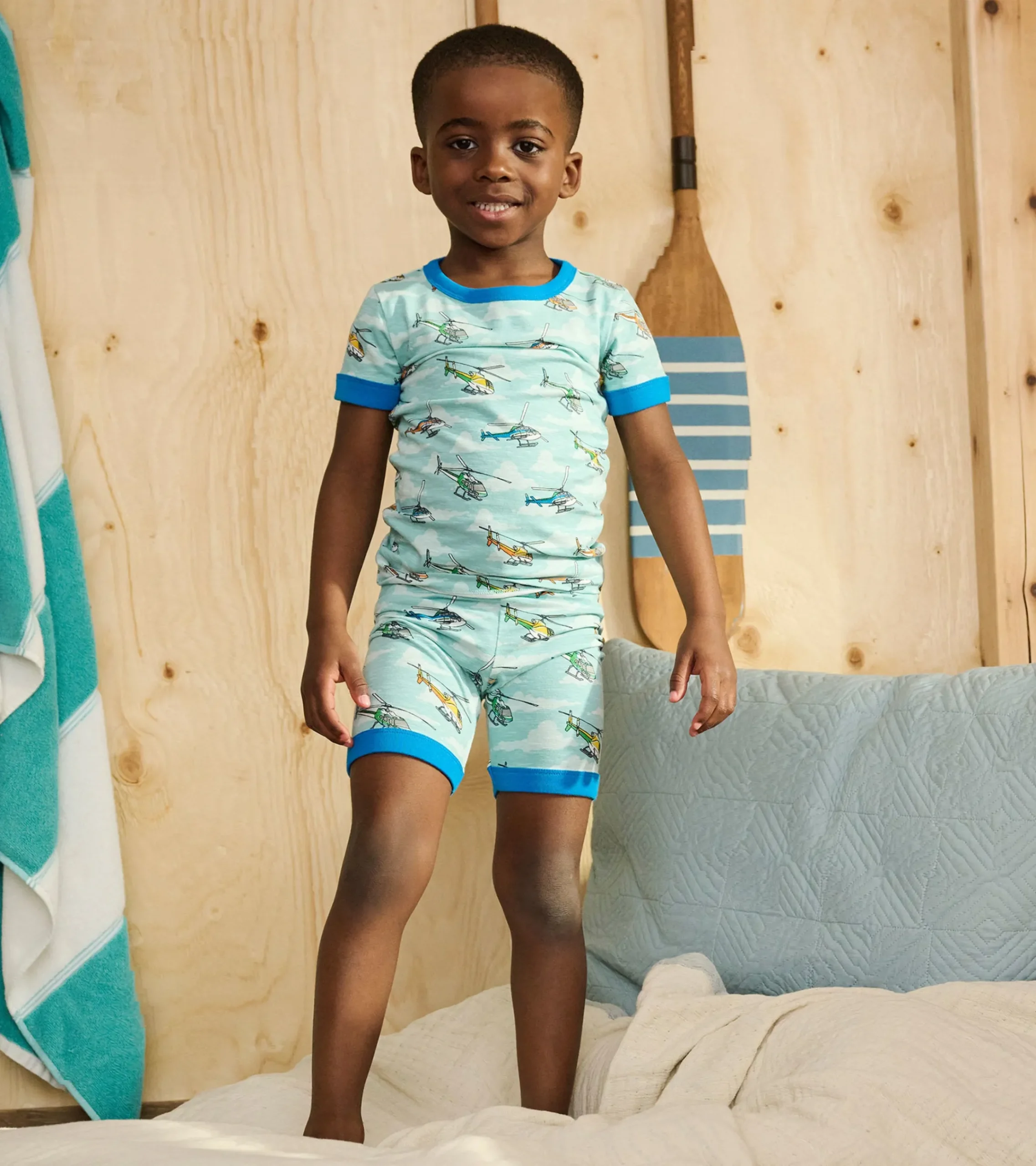 Clearance Hatley Boys Helicopters Short Pajama Set