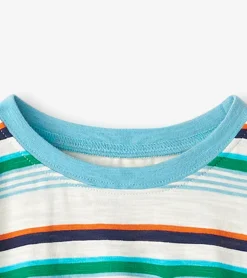 Hatley Boys Hiking Stripes Pocket Tee