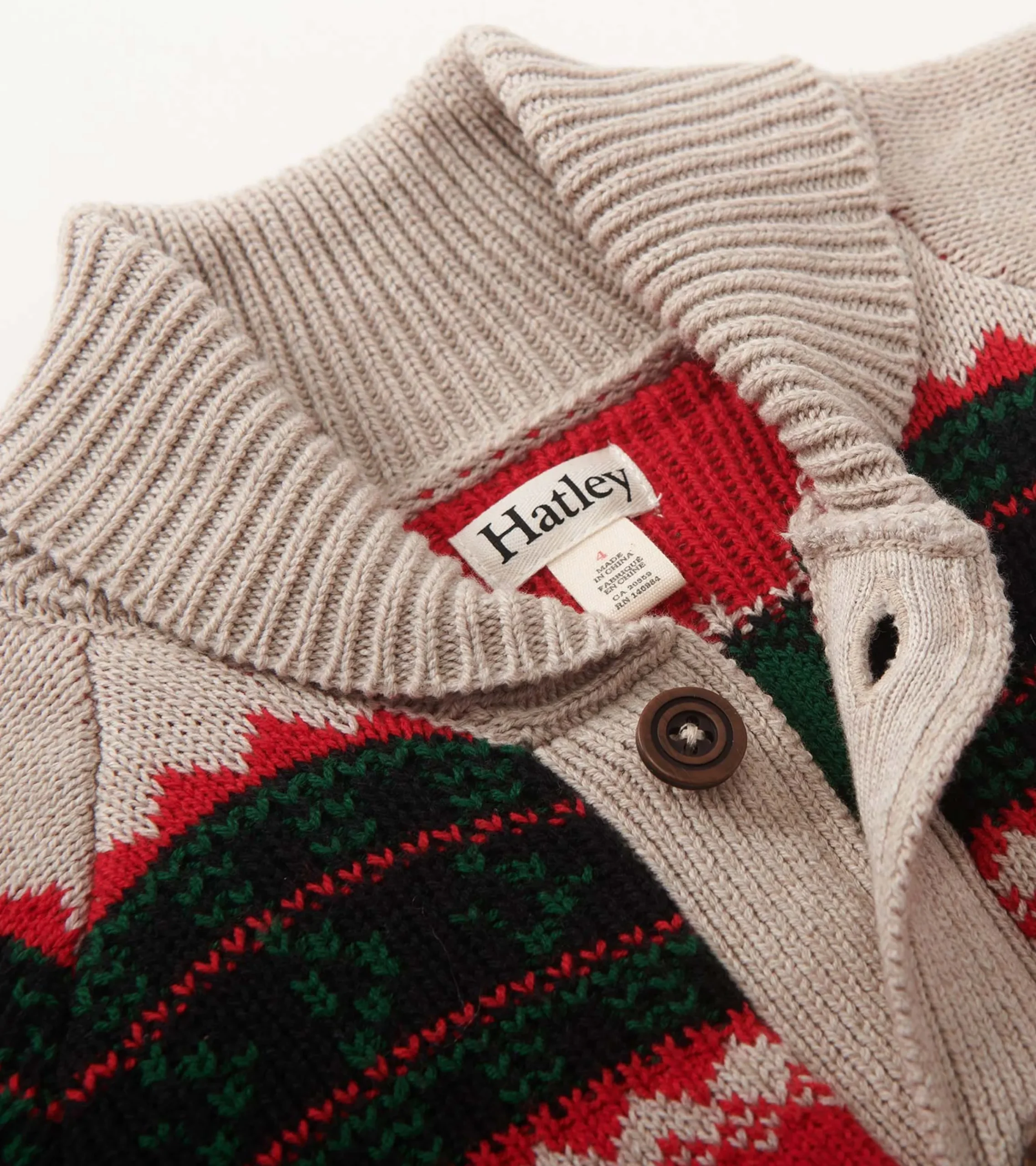 Hot Hatley Boys Holiday Elks Shawl Collar Cardigan