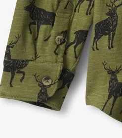 Discount Hatley Boys Magestic Elk Jersey Button Down Shirt