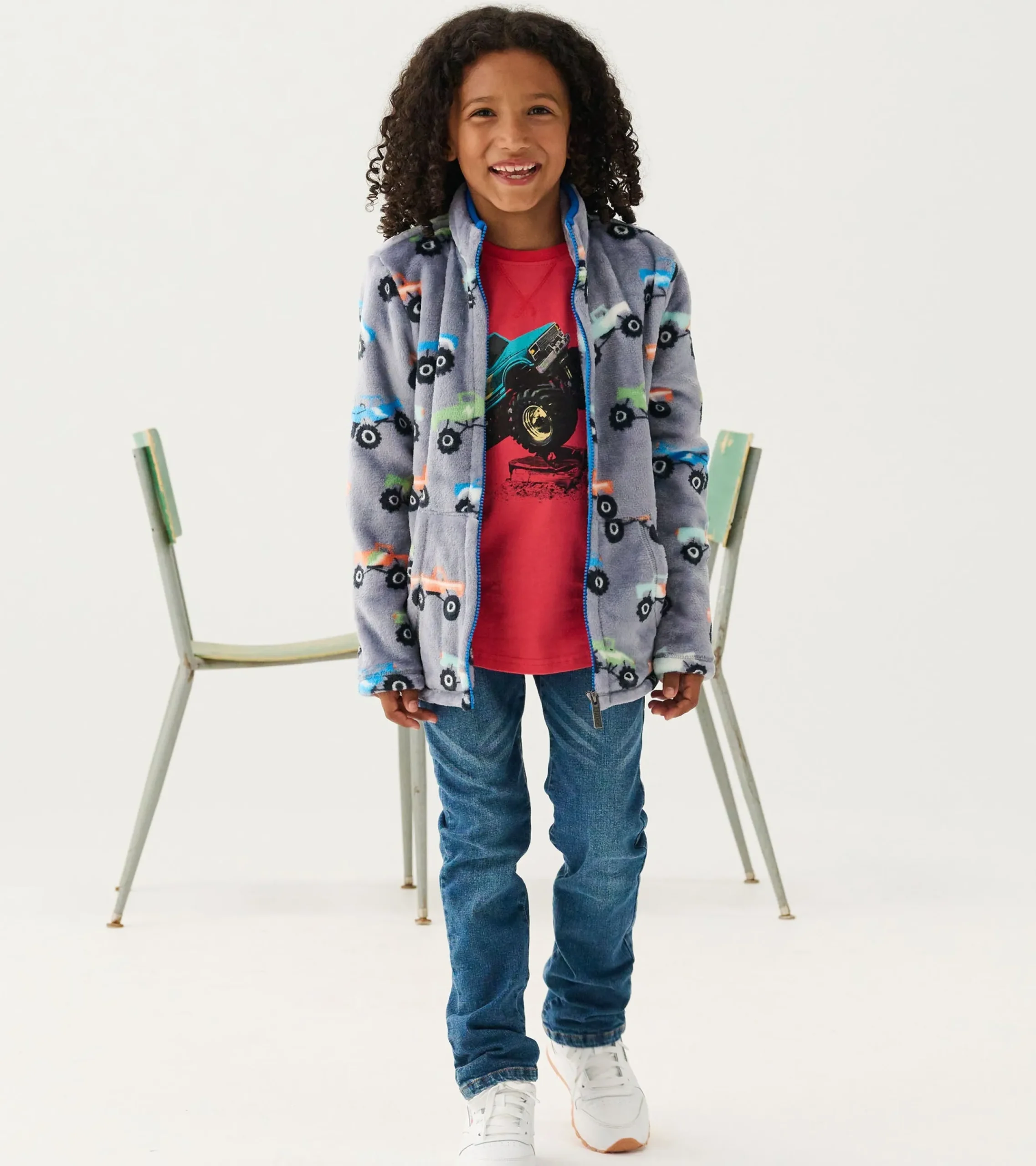 Sale Hatley Boys Monster Trucks Long Sleeve Raglan T-Shirt