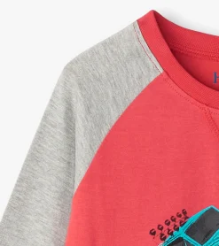 Sale Hatley Boys Monster Trucks Long Sleeve Raglan T-Shirt