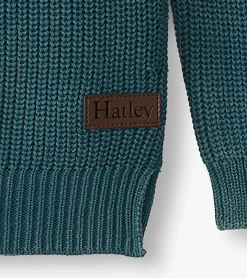 Discount Hatley Boys Moroccan Blue Button Neck Sweater