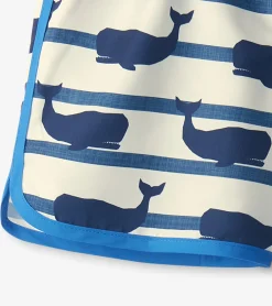 New Hatley Boys Nautical Whale Swim Shorts