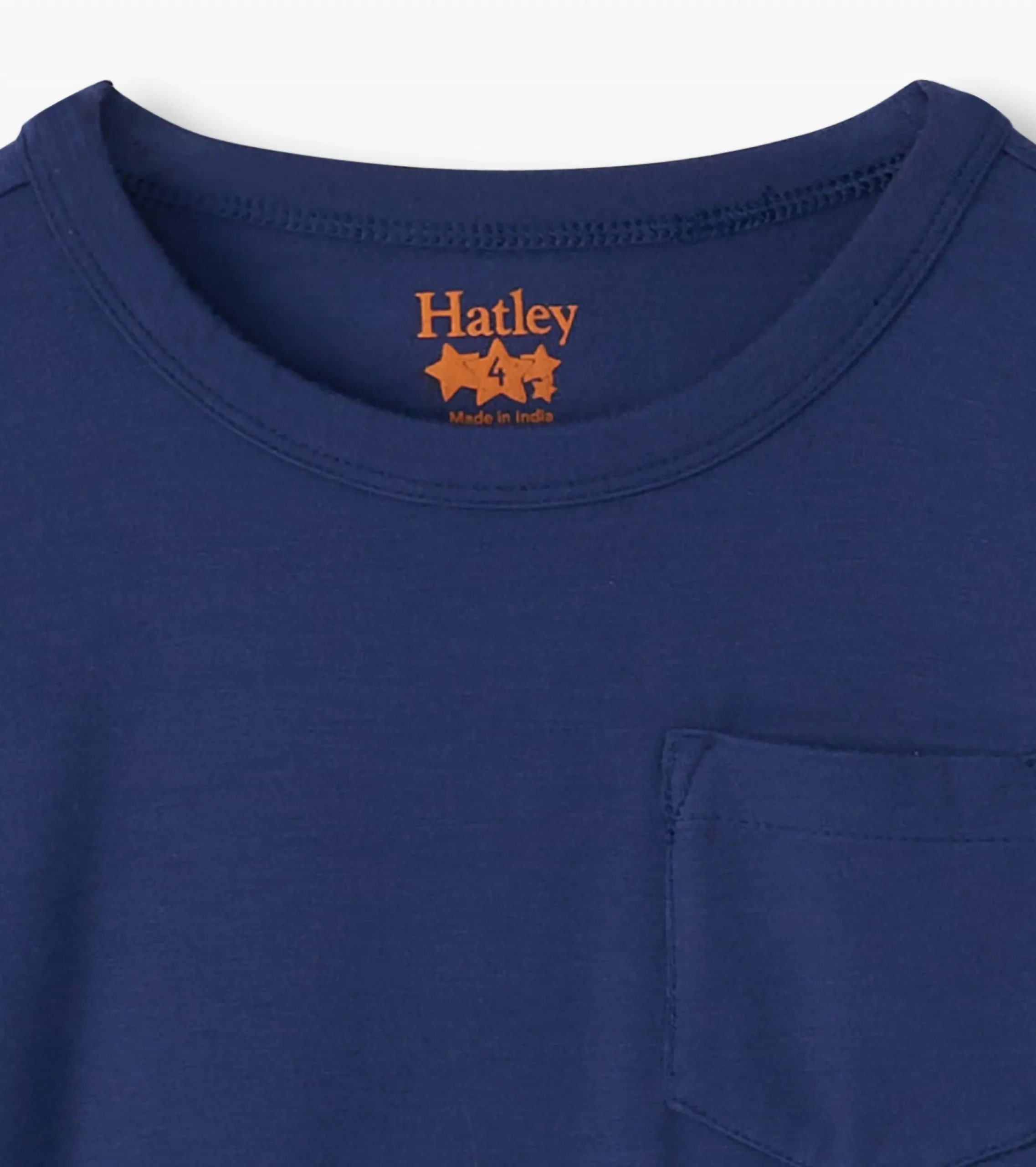 Hot Hatley Boys Patriot Blue Long Sleeve Bamboo T-Shirt