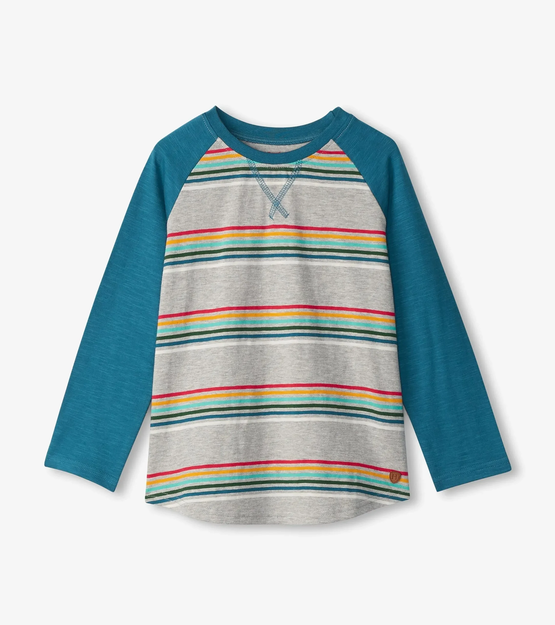Outlet Hatley Boys Retro Stripes Long Sleeve Raglan T-Shirt