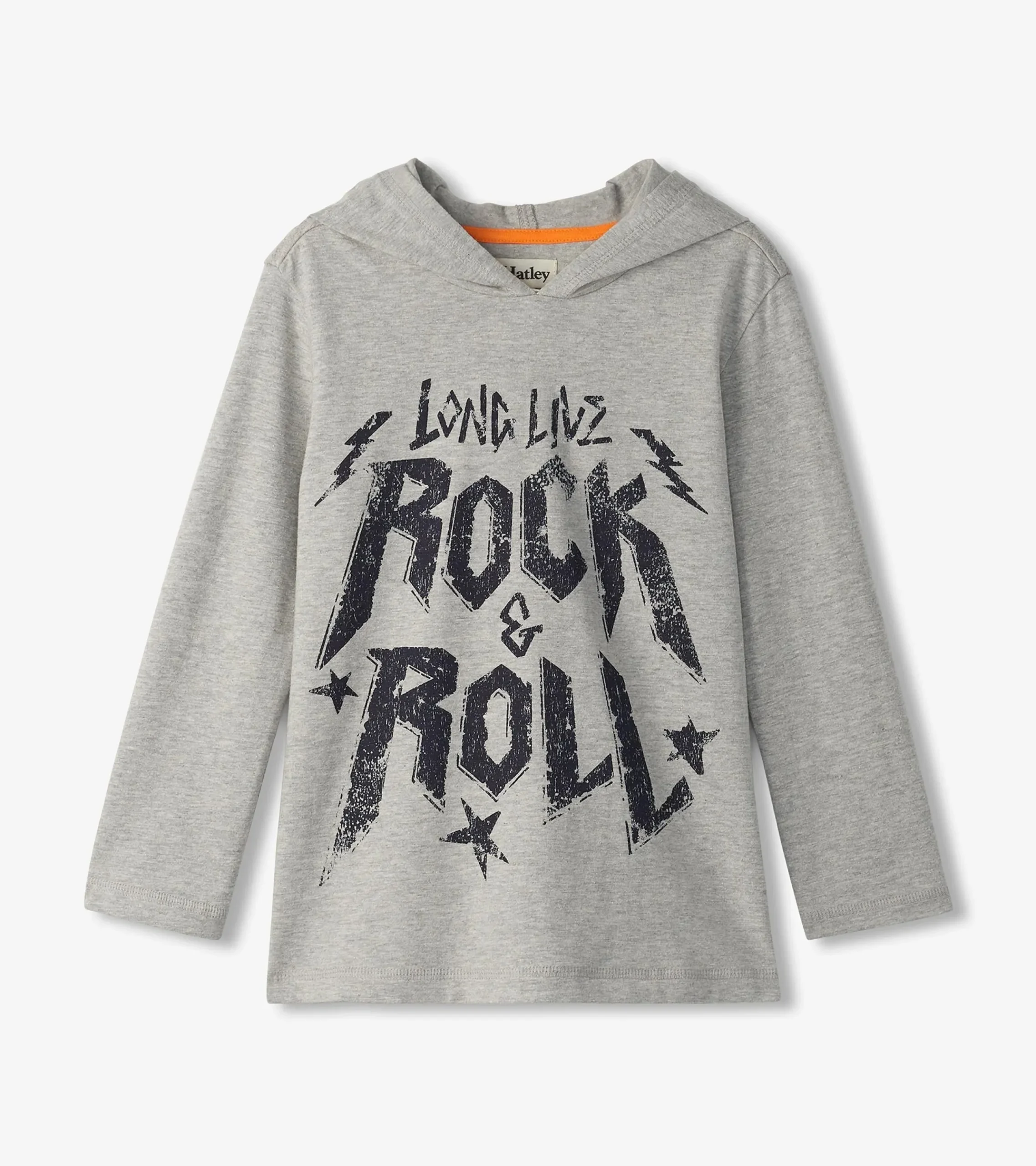 Discount Hatley Boys Rock & Roll Long Sleeve Hoodie Tee