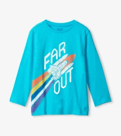 New Hatley Boys Rocketship Long Sleeve T-Shirt