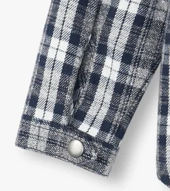 Outlet Hatley Boys Salute Plaid Lined Hooded Jacket