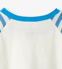 Clearance Hatley Boys Shark Fin Waves Raglan T-Shirt