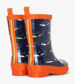 Sale Hatley Boys Shark Shiny Rain Boots