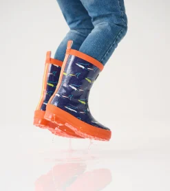 Sale Hatley Boys Shark Shiny Rain Boots
