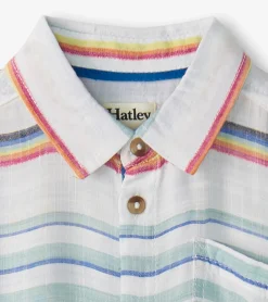 Online Hatley Boys Summer Stripe Short Sleeve Button Down
