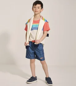 Outlet Hatley Boys Textured Shark Swim Trunks