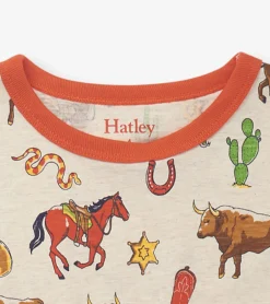 New Hatley Boys Vintage Rodeo Short Pajama Set
