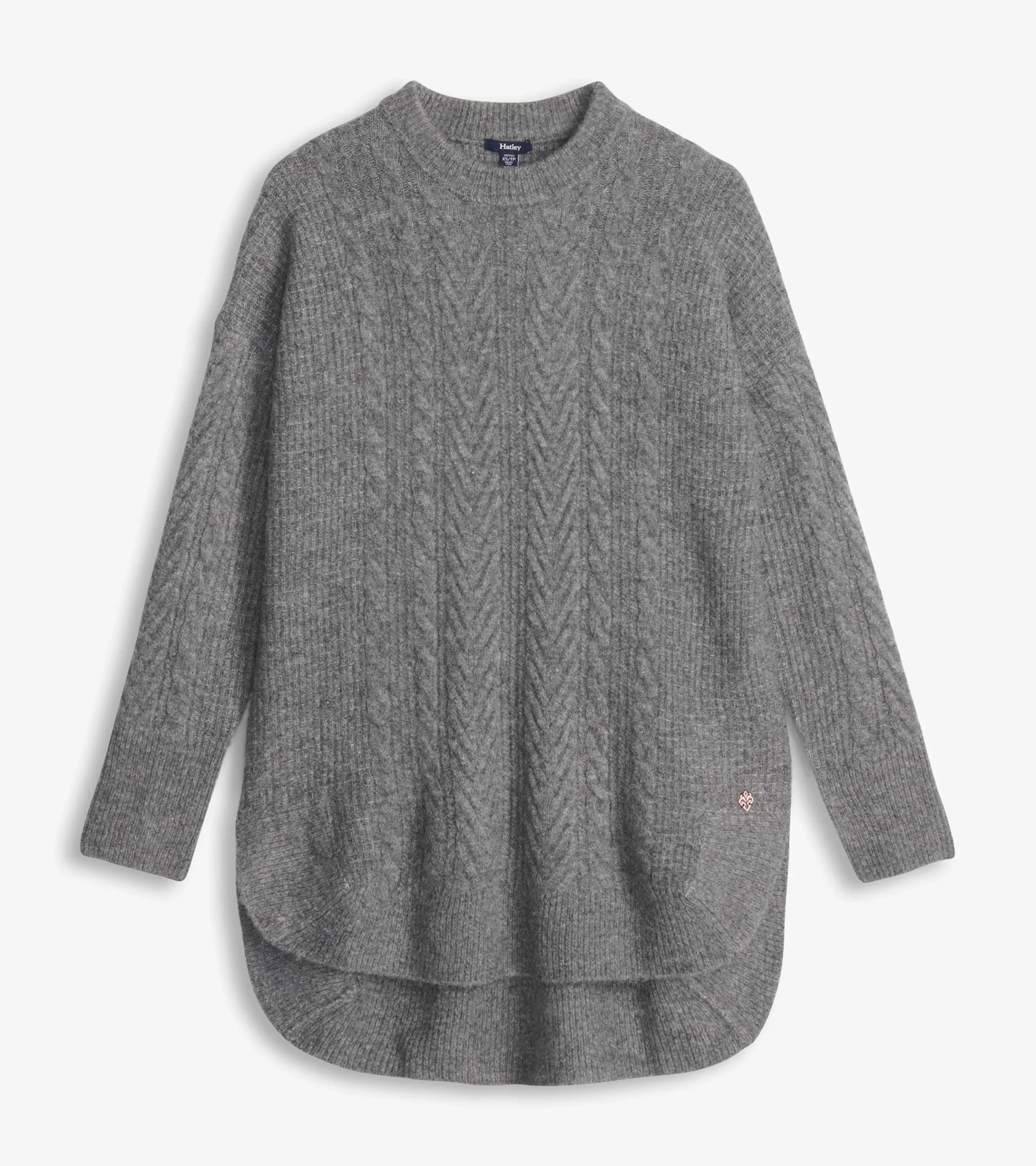 Hatley Cable Knit Tunic - Charcoal Heather