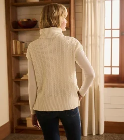 Online Hatley Cable Knit Vest - Winter White