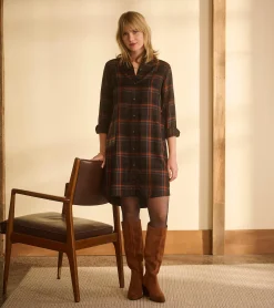 Clearance Hatley Cara Shirt Dress - Autumn Plaid