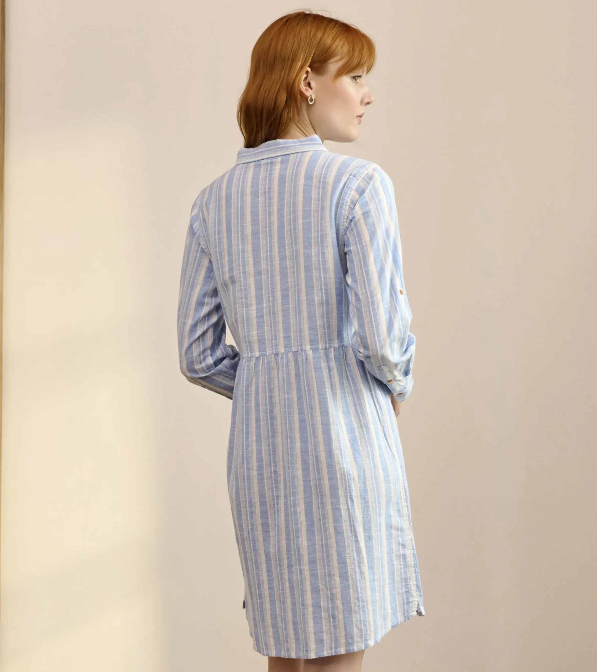 Best Hatley Cara Shirt Dress - Light Blue Stripes