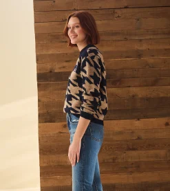 Online Hatley Carmi Pullover - Large Houndstooth