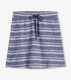New Hatley Christine Skirt - Blue Brush Stripes