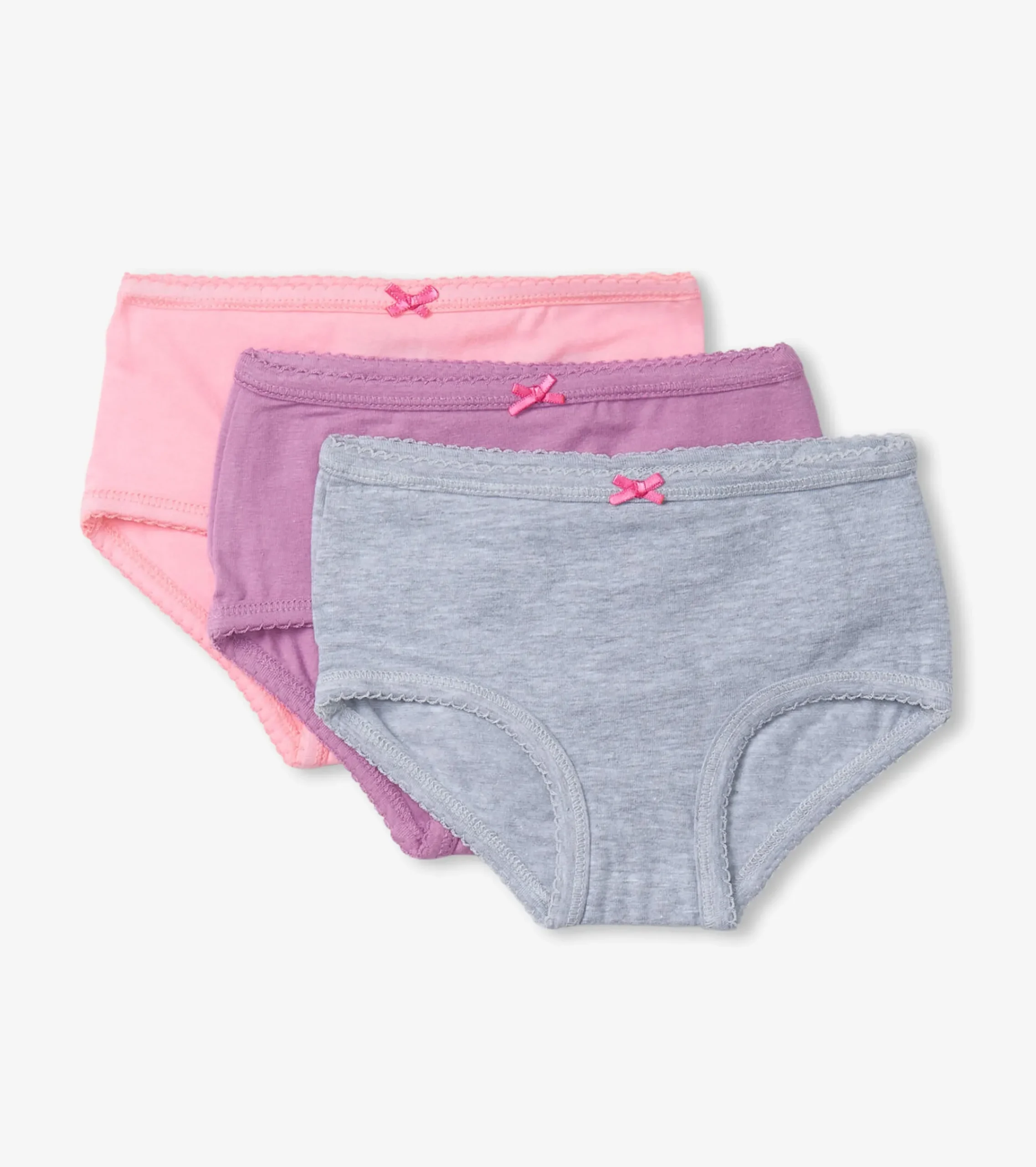 Hot Hatley Classic Solids Girls Hipster Underwear 3 Pack