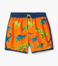 Clearance Hatley Colourblock Dino Swim Shorts