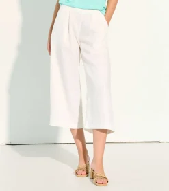 Best Hatley Cropped Wide Leg Pants - White