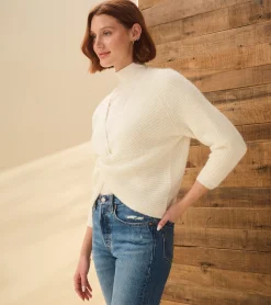 Best Hatley Cross Over Sweater - Winter White