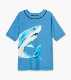 New Hatley Deep Sea Shark Short Sleeve Rashguard