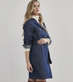 Discount Hatley Denim Shirt Dress - Dark Wash