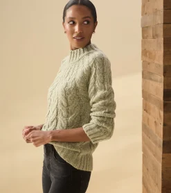 Best Hatley Dylan Cable Knit Sweater - Moss Green