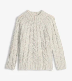 Clearance Hatley Dylan Cable Knit Sweater - Clear Rainbow